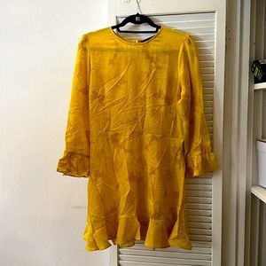 Realisation Par Dandelion Yellow Mini Dress